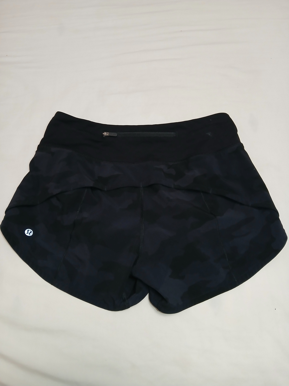 lululemon athletica Black Camo Athletic Running Shorts